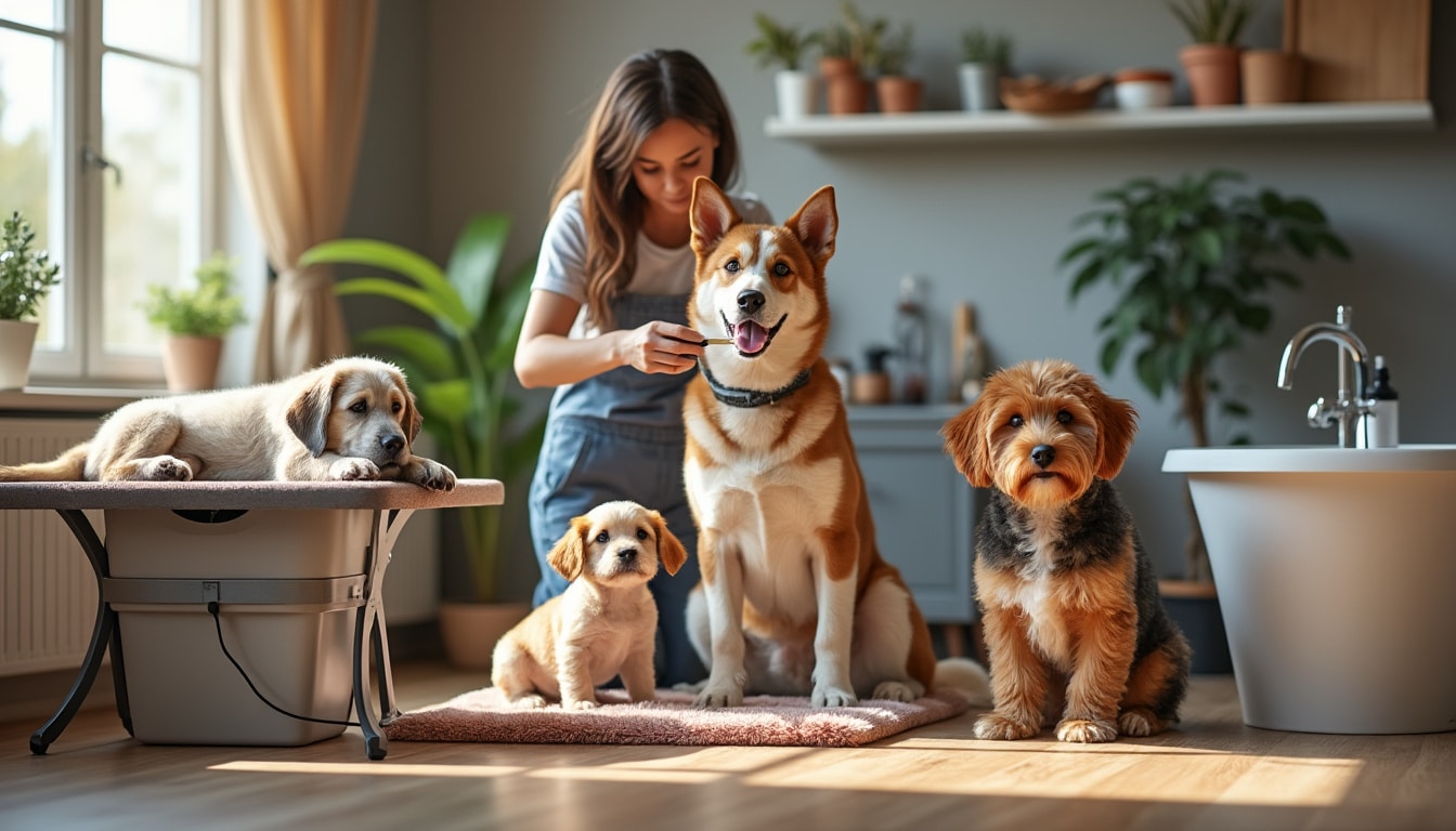 Toilettage pour chien à domicile : selon taille et âge