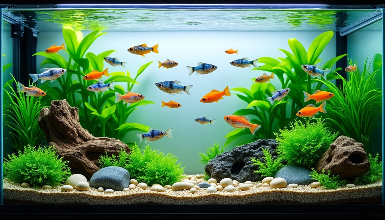 Combien de poissons dans un aquarium de 60 litres ?