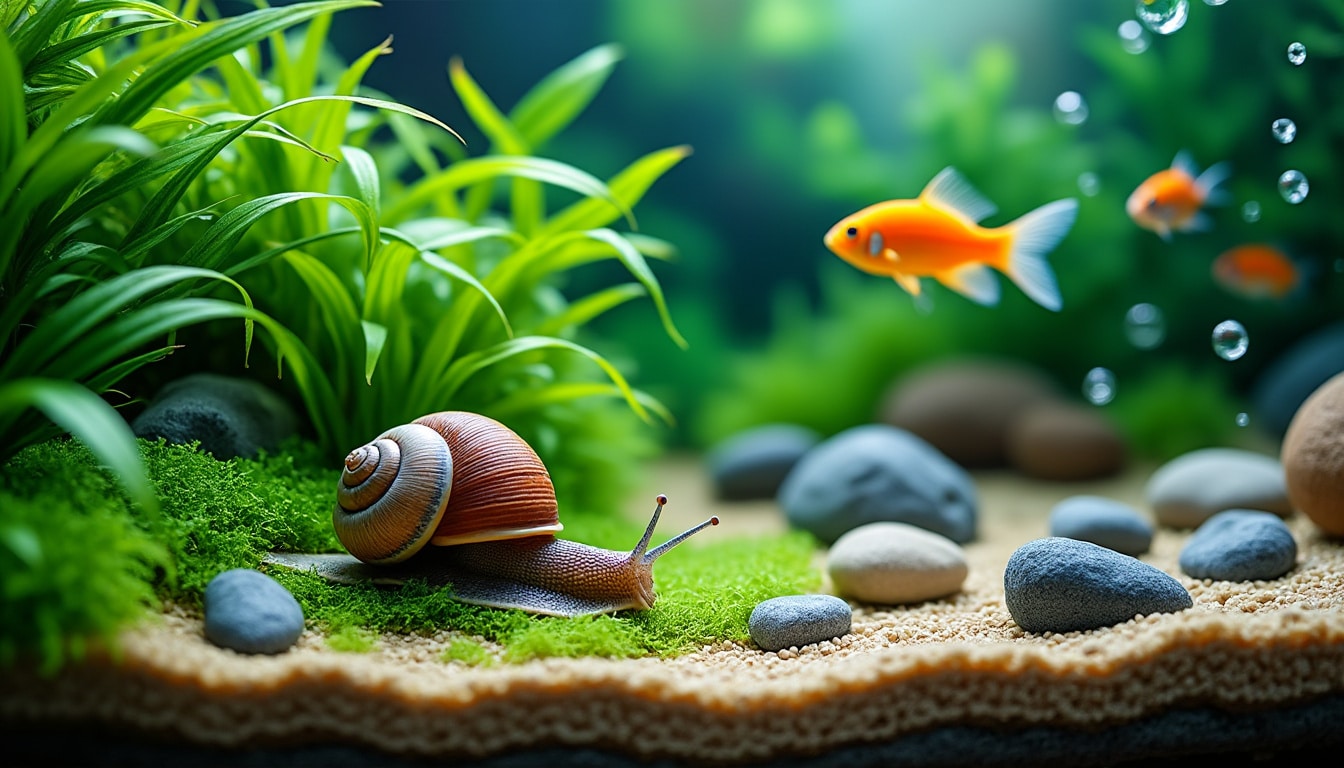 Escargot dans aquarium bon ou mauvais : à regarder avant